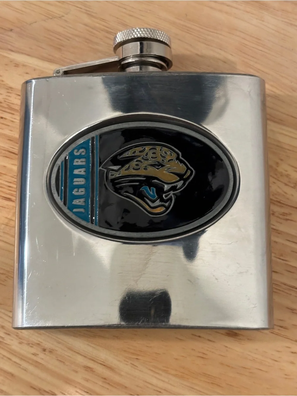 Vintage Jacksonville Jaguars classic 1995–2012 logo, Flask